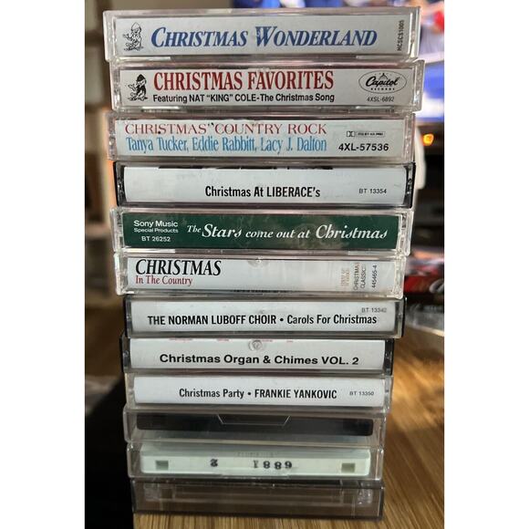 Other - Lot Of Christmas Cassette Tapes, Lot Of 12, 2‎ Unopened.
